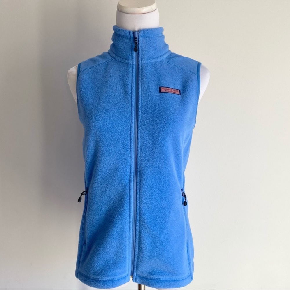 Vineyard Vines Westerly Tide Blue Fleece Vest